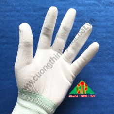 Găng tay sợi Polyester PU phủ ngón