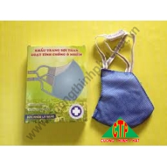 Khẩu trang than hoạt tính Bảo Bình quai gấy