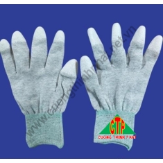 Găng tay chống tĩnh điện PU phủ ngón