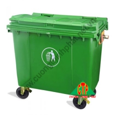 Thùng rác nhựa HDPE 660 lít (Nhiểu kích thước, nhiều màu)
