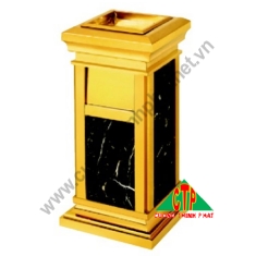 Thùng đựng rác đá hoa cương - A15