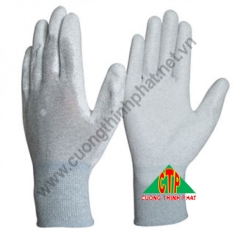 Găng tay chống tĩnh điện PU phủ lòng bàn tay