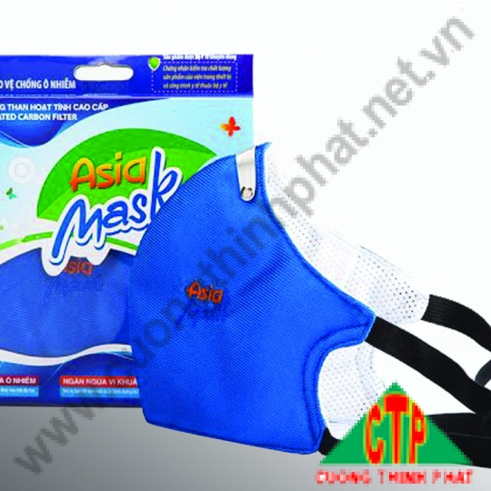 Khẩu trang than hoạt tính Asia quai gấy