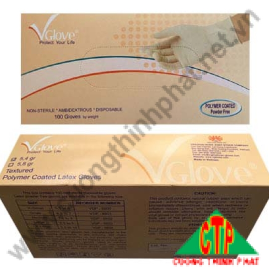 Găng tay không bột phủ Polymer